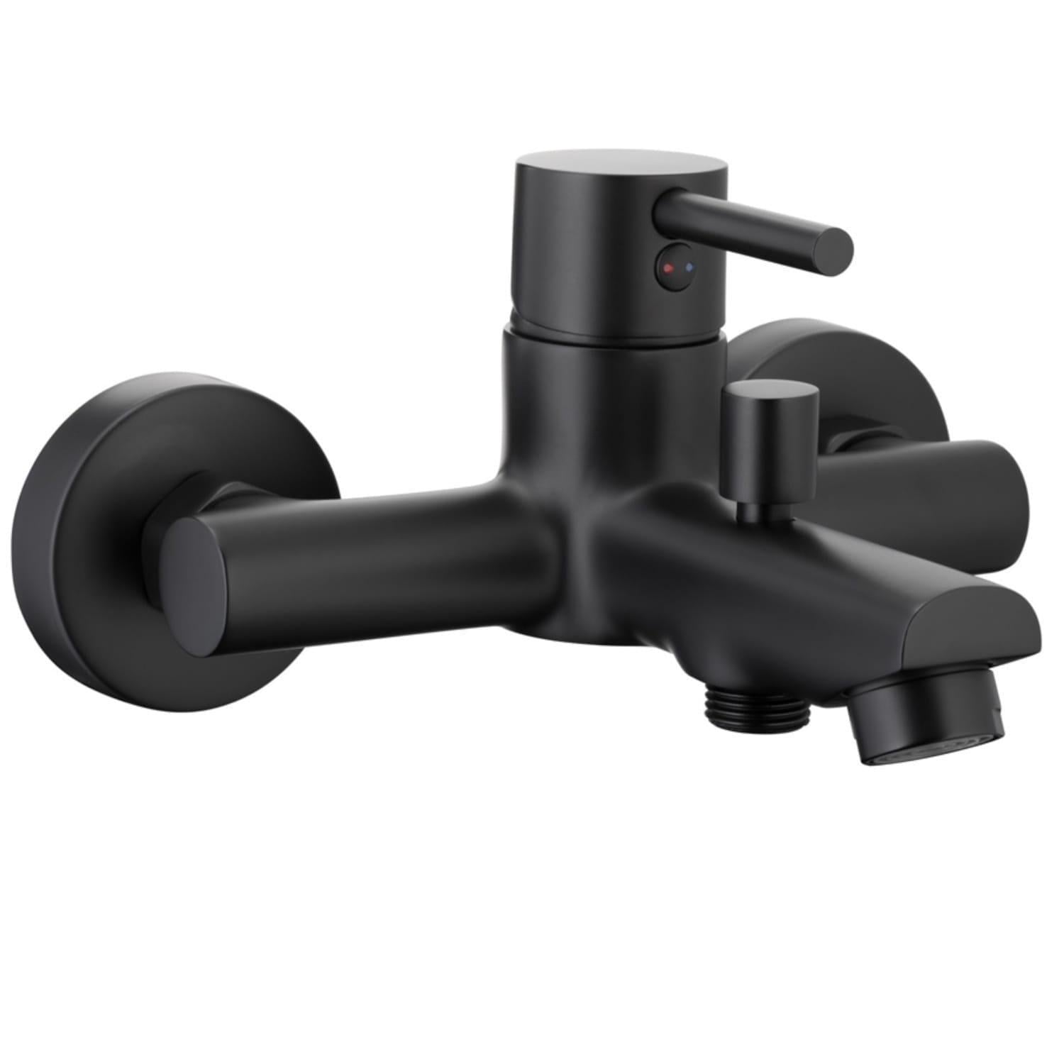 Змішувач для ванни KFA Armatura Neda настінний Чорний матовий (5824-010-81)