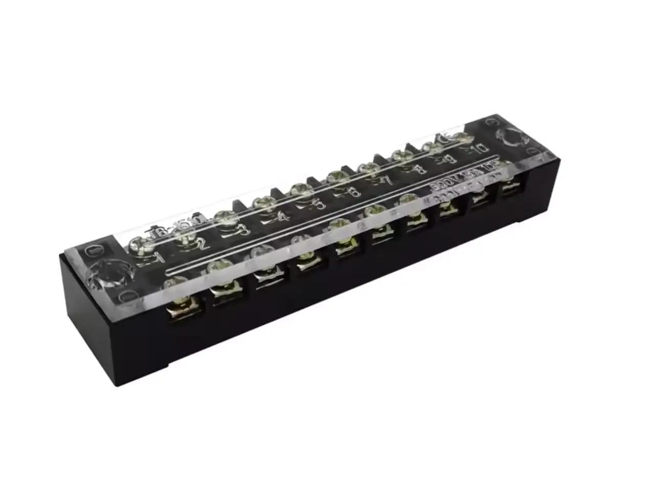 Клеммная колодка барьерного типа винтовая 10 контактов 60V 15А (33165278) Клеммная колодка барьерного типа винтовая 10 контактов 60V 15А (33165278)