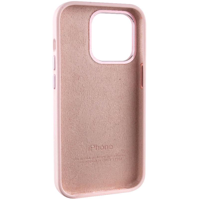 Протиударний чохол Silicone Case Metal Buttons (AA) для Apple iPhone 13 Pro Max (6.7") Рожевий / Chalk Pink - фото 6