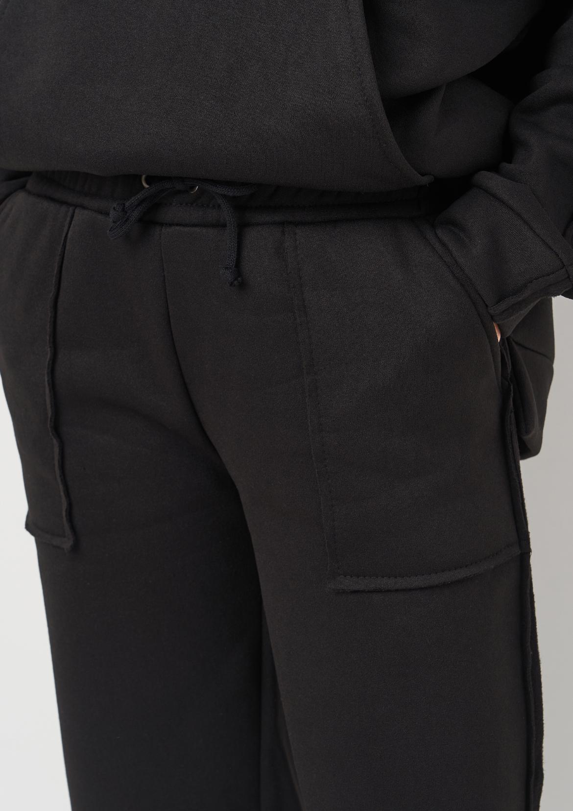 Спортивный костюм утепленный Вилена женский р. 48 Черный (2288073115) - фото 6 Спортивный костюм утепленный Вилена женский р. 48 Черный (2288073115) - фото 6