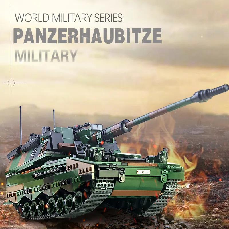 Конструктор самоходная артиллерийская установка Panzerhaubitze 2000 1345 деталей - фото 4