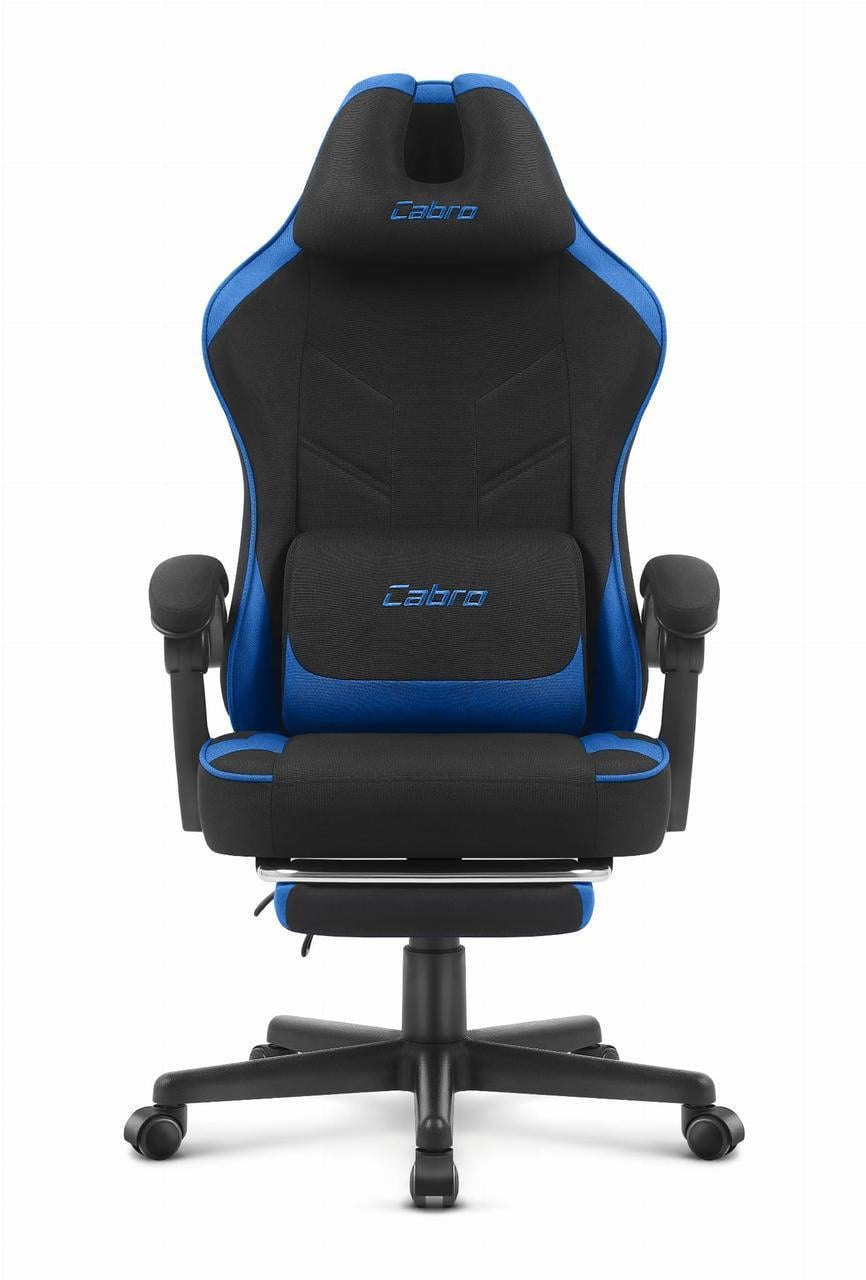 Кресло компьютерное Cabro C504 ткань Black/Blue (5907196010262)