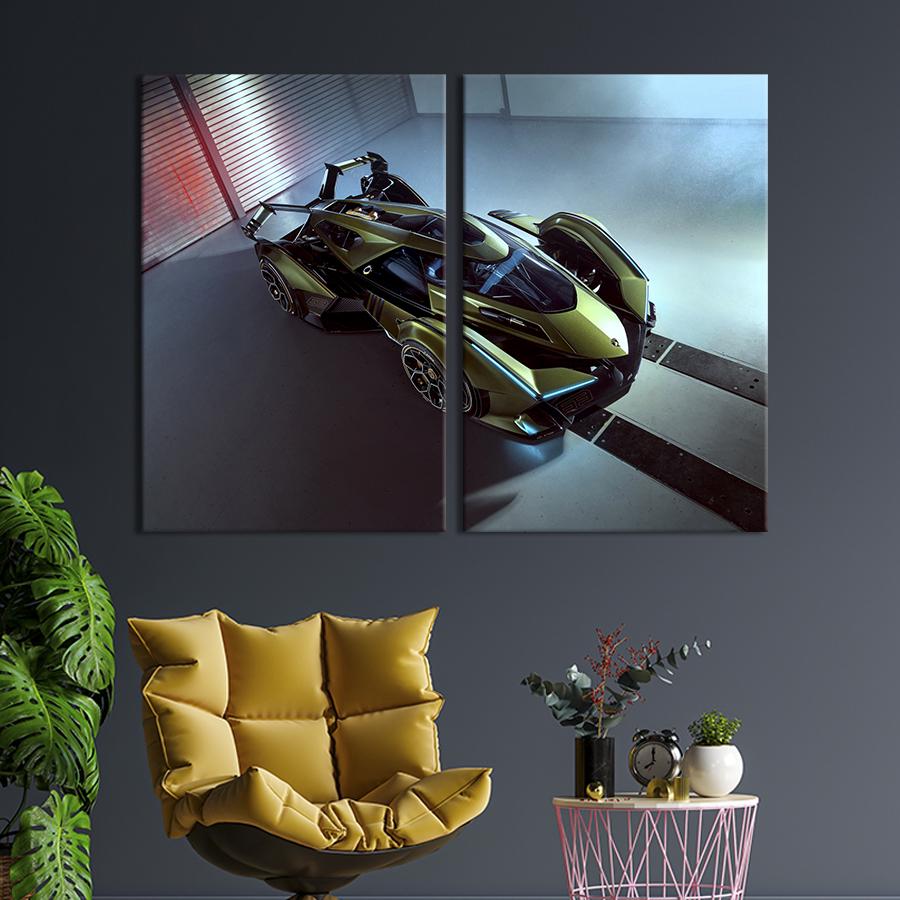 Картина на полотні Supercar Lambo V12 Vision Gran Turismo 111x81 см (1250-2)