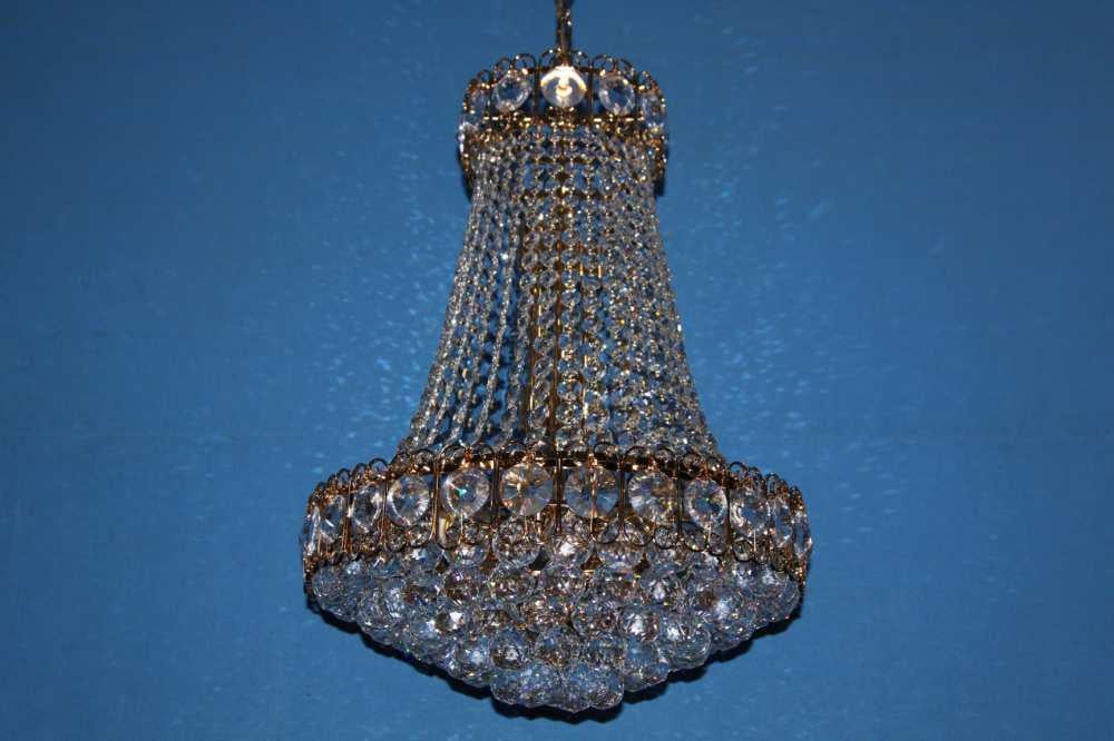 Хрустальная люстра L0170/11 Золото/Коричневый/Белый (AN000621)