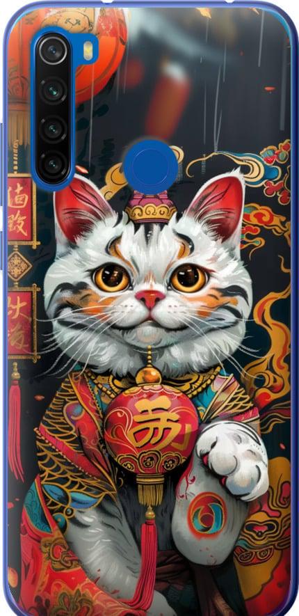 Чехол на Xiaomi Redmi Note 8T China Cat v2 (6135t-1818-42517)