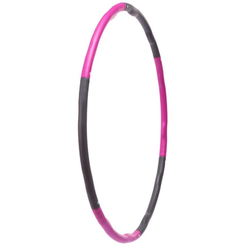 Обруч складной мягкий Хула Хуп Zelart Hula Hoop SP-Sport K610 6 секций Малиновый/Серый (DR005209) - фото 2