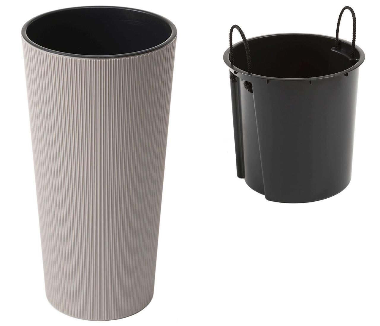 Вазон Lamela LILIA jumper 295х571 мм Серо-коричневый (A-022536) - фото 3 Вазон Lamela LILIA jumper 295х571 мм Серо-коричневый (A-022536) - фото 3