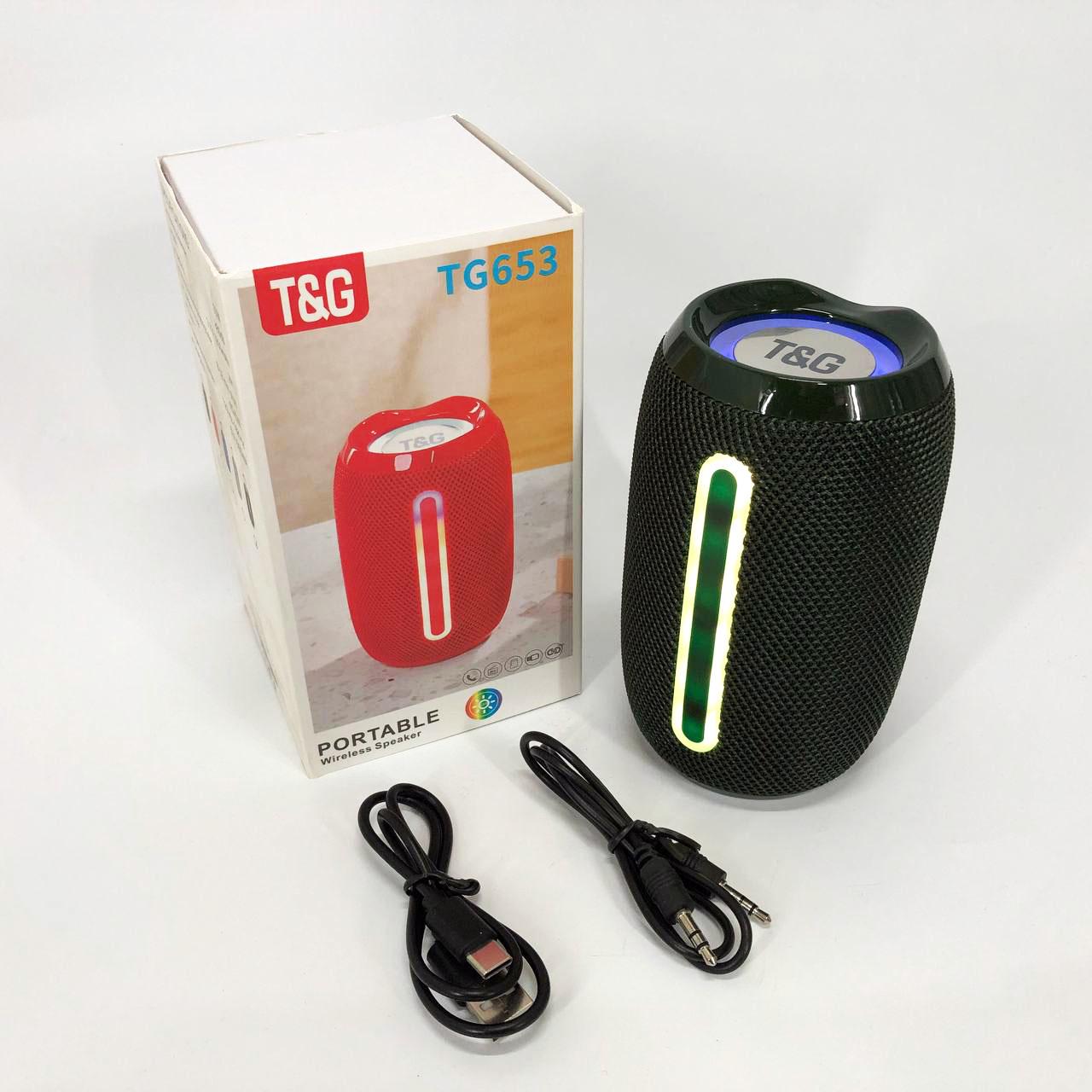 Портативна колонка Bluetooth TG653 USB з ремінцем Зелений - фото 7 Портативна колонка Bluetooth TG653 USB з ремінцем Зелений - фото 7