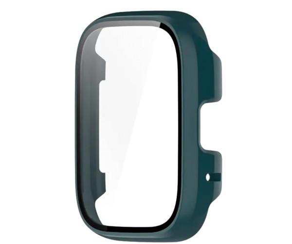 Чехол с защитным стеклом для смарт-часов Protective Cover with Glass для Xiaomi Redmi Watch 3 Active Зеленый