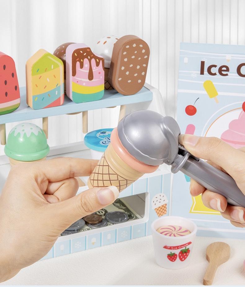 Дитячий ігровий набір Ice Cream Counter Морозиво дерев'яний (131) - фото 5 Дитячий ігровий набір Ice Cream Counter Морозиво дерев'яний (131) - фото 5
