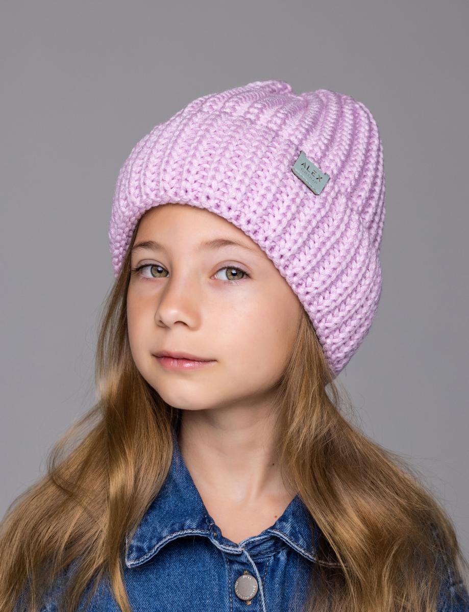 Шапка детская зимняя Alex Глория 48-52 см Сиреневый Шапка детская зимняя Alex Глория 48-52 см Сиреневый