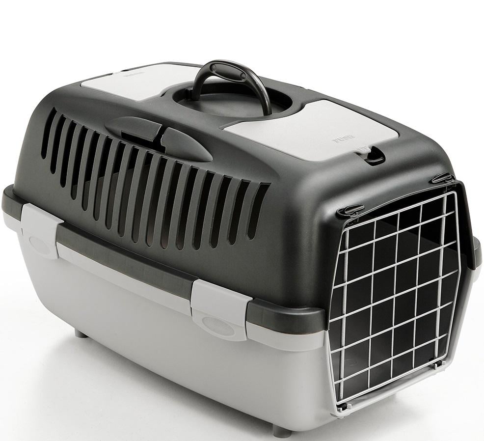 Контейнер-переноска для собак та кішок Stefanplast Gulliver з металевими дверима 2 55x36x35 см до 8 кг Сірий Контейнер-переноска для собак та кішок Stefanplast Gulliver з металевими дверима 2 55x36x35 см до 8 кг Сірий