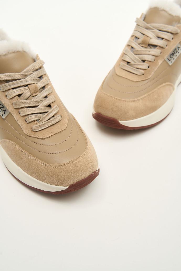 Кроссовки женские зимние LONZA р. 39 Бежевый (178543) - фото 5 Кроссовки женские зимние LONZA р. 39 Бежевый (178543) - фото 5