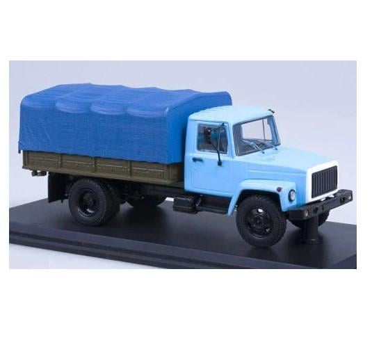 Колекційна модель вантажівки SSM Машинка ГАЗ-33073 з тентом масштаб 1:43