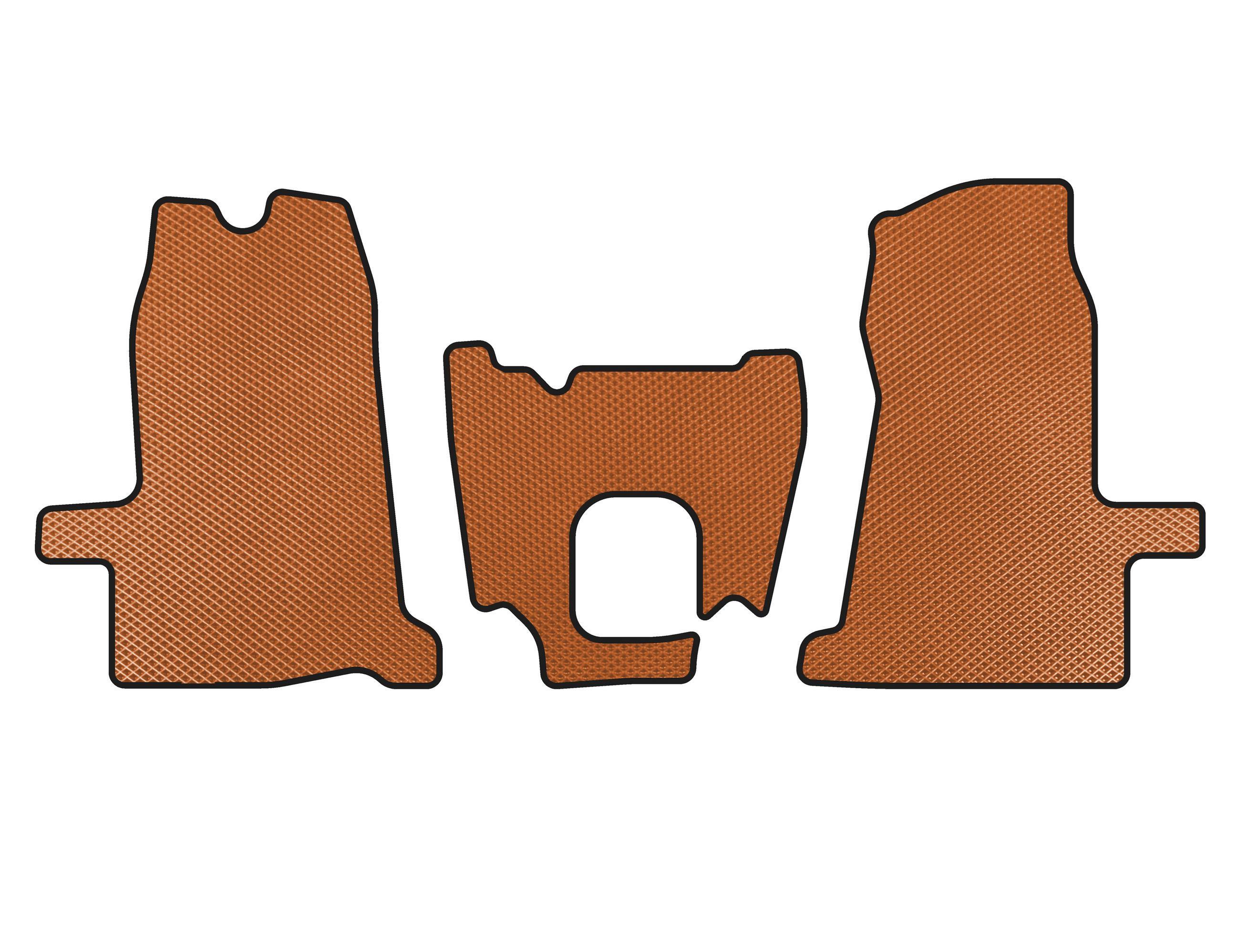 Коврики Digital Designs EVA 2000-2006 1+1 МКПП для Ford Transit 2000-2014 гг. этилвинилацетат Оранжевый (144555)