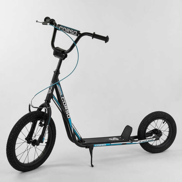Самокат Corso МХ 40902/1 ручне переднє гальмо/колеса надувні/переднє 16"/заднє 12" (25111273)