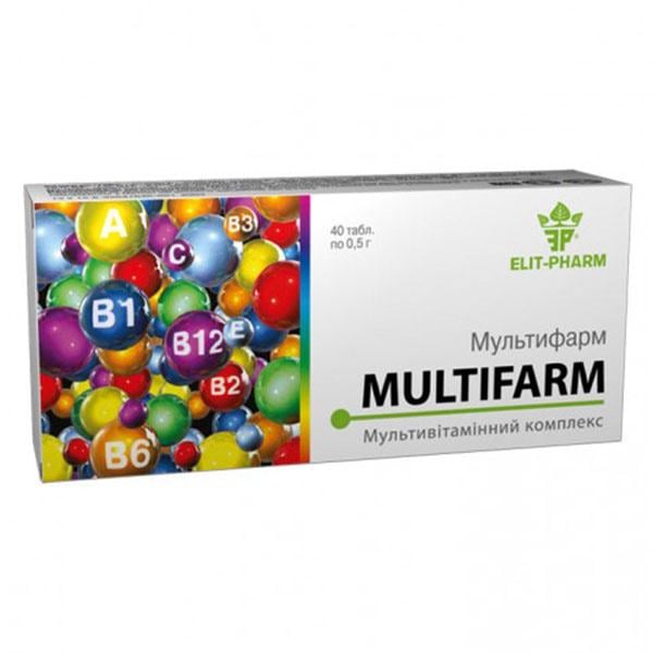 Мультивитамины Elit-Pharm Multifarm 40 капс. (000025359)