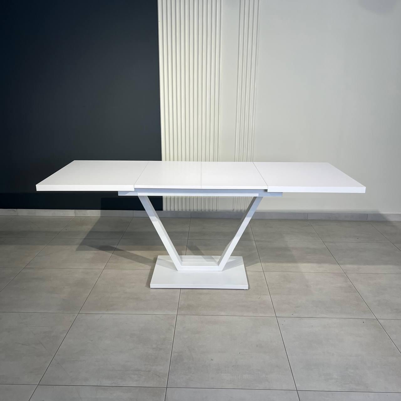 Обеденный стол VEGAS трансформер ДСП Белый/Белый (000086674)