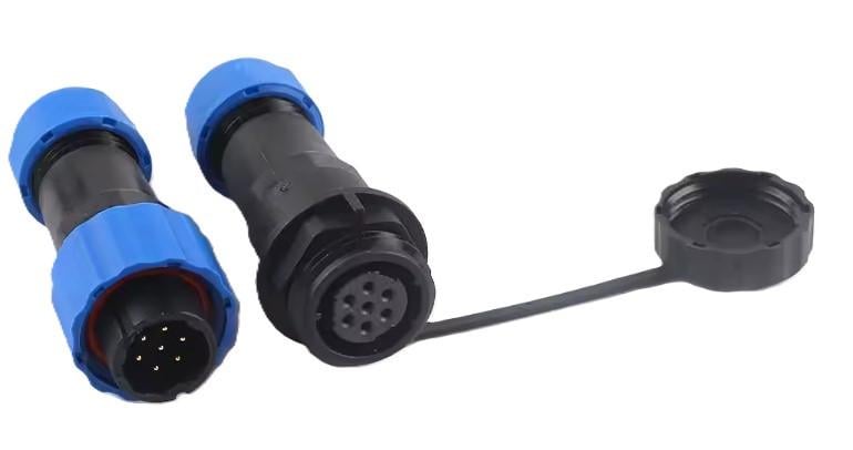 Роз'єм герметичний SP16 IP68 гніздо/штекер на кабель SP16 7D-F-M 7 контактів 5A (2732047894)