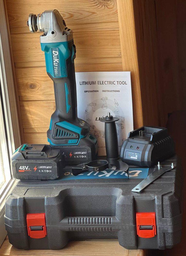 Болгарка аккумуляторная 48 Вт с 2 аккумуляторами - фото 6 Болгарка аккумуляторная 48 Вт с 2 аккумуляторами - фото 6