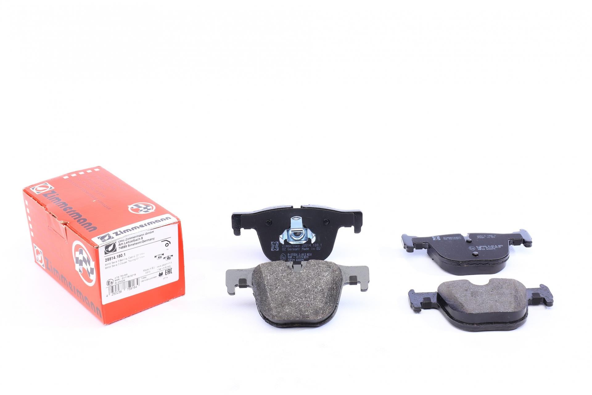 Колодки тормозные задние ZIMMERMANN BMW 3 F30/F31/F34/F80/4 F32/F36/F82 11- Ate-Teves - (25514.180.1)