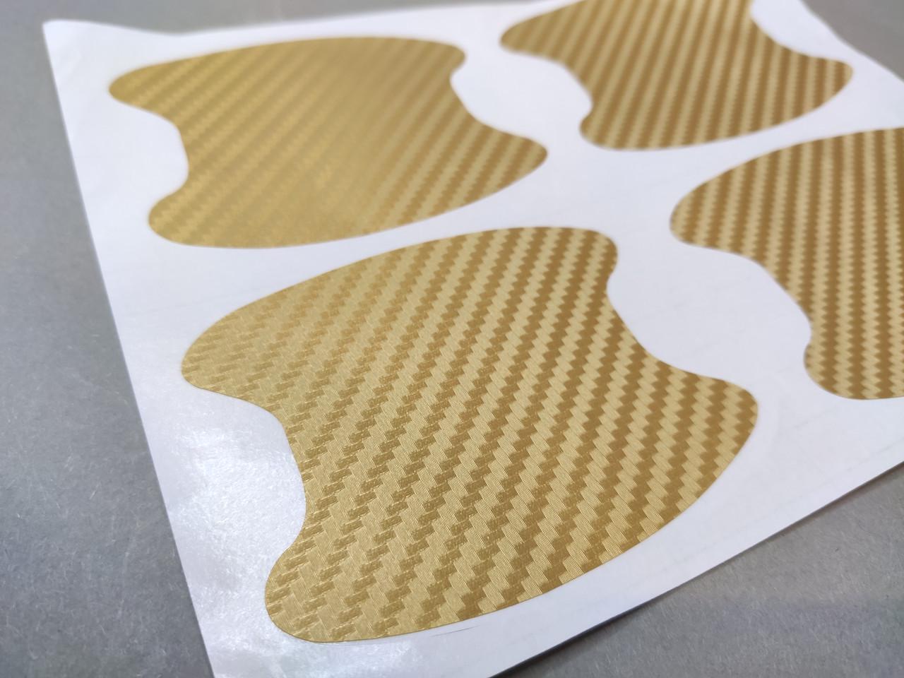 Защитная пленка для дверных ручек 8,5х6,8 см 4 шт. Золотой (1391834627)