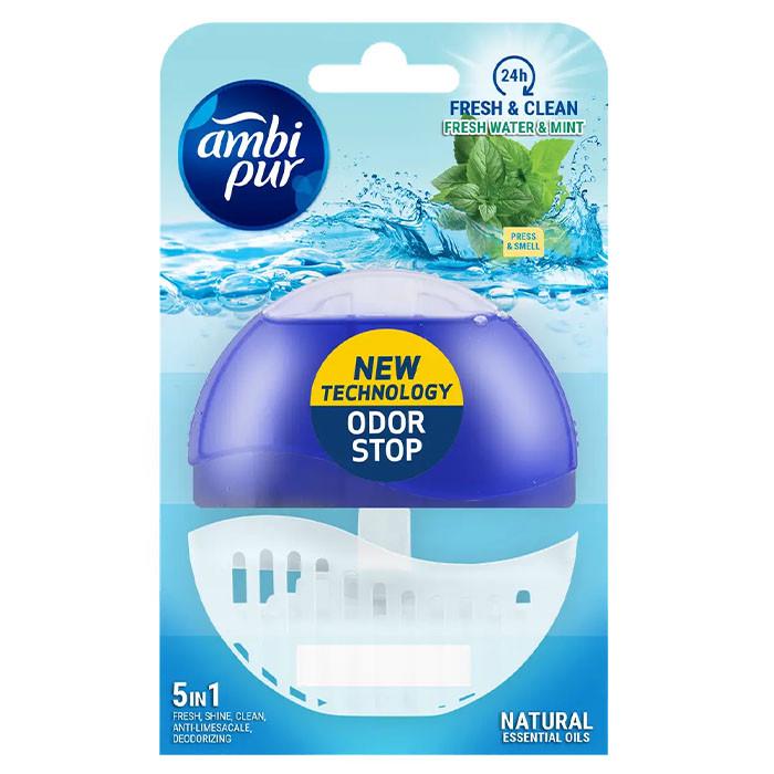 Туалетный блок для унитаза Ambi Pure Fresh Water&Mint 55 мл (1622792271) Туалетный блок для унитаза Ambi Pure Fresh Water&Mint 55 мл (1622792271)