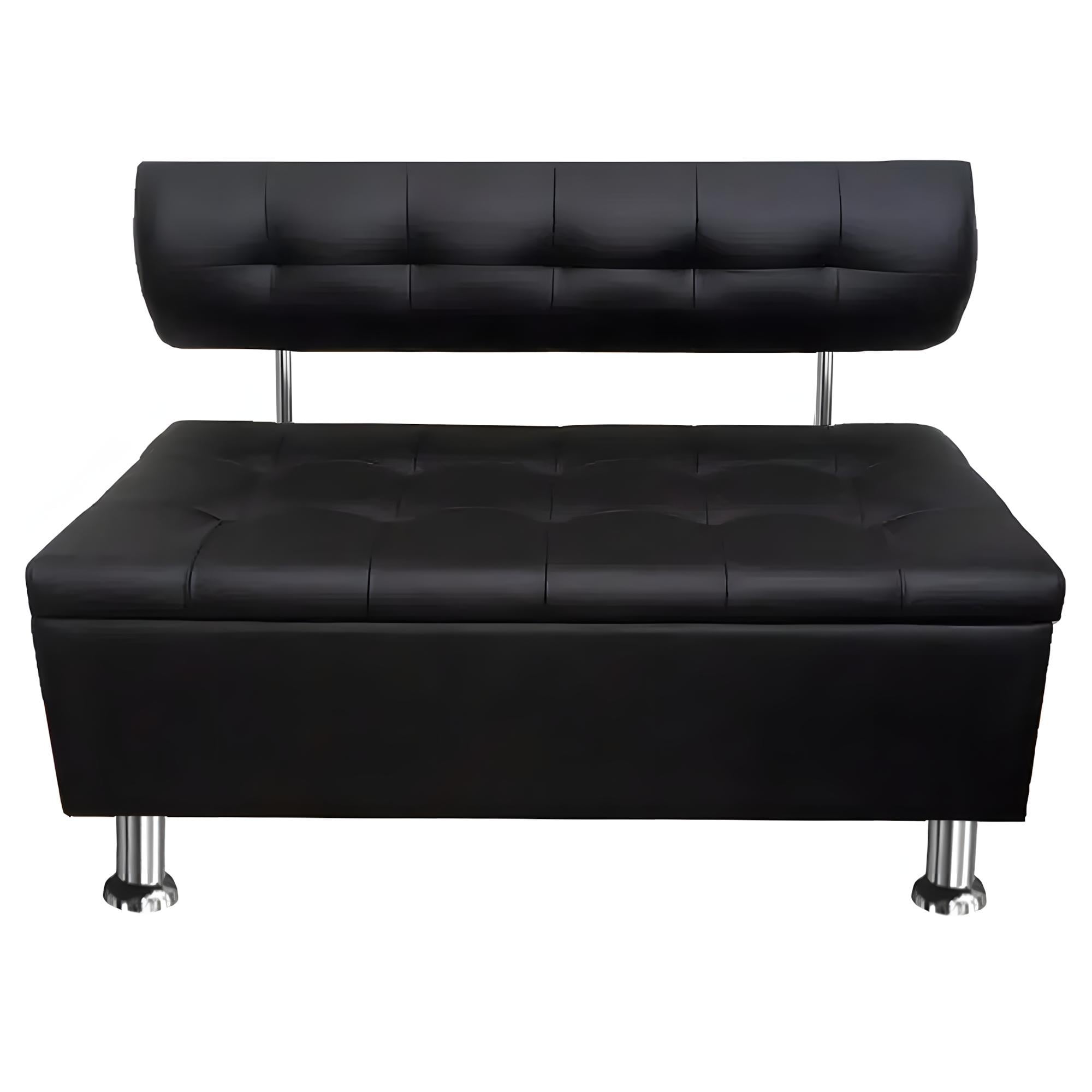 Диван офисный с нишей AVVS для ожидания/приемной 100 см с ножками 14 см Черный (25808401) Диван офисный с нишей AVVS для ожидания/приемной 100 см с ножками 14 см Черный (25808401)