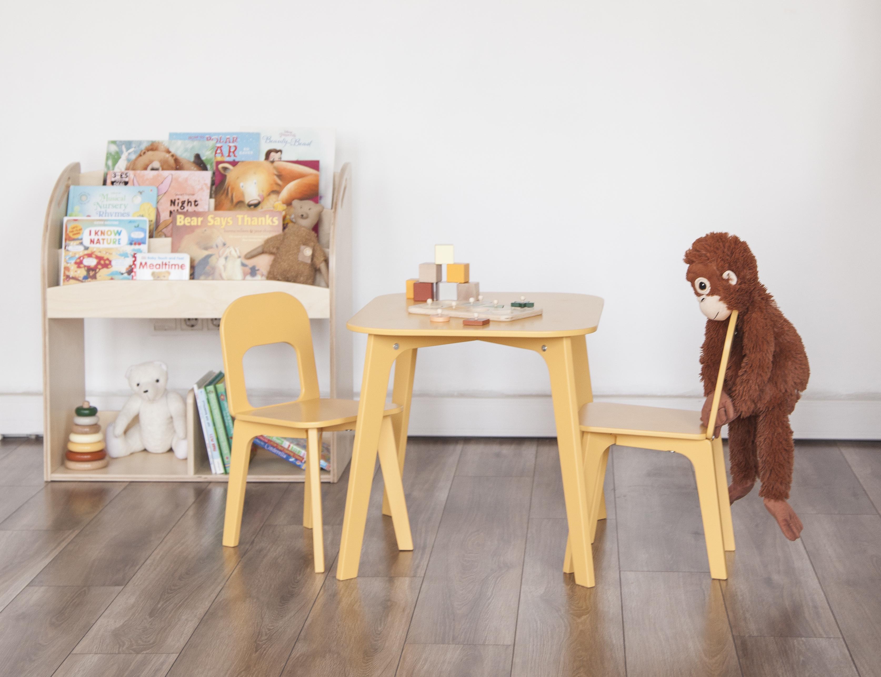 Дитячий столик і два стільчика Tatoy для дітей 2-4 років Жовтий - фото 4 Дитячий столик і два стільчика Tatoy для дітей 2-4 років Жовтий - фото 4