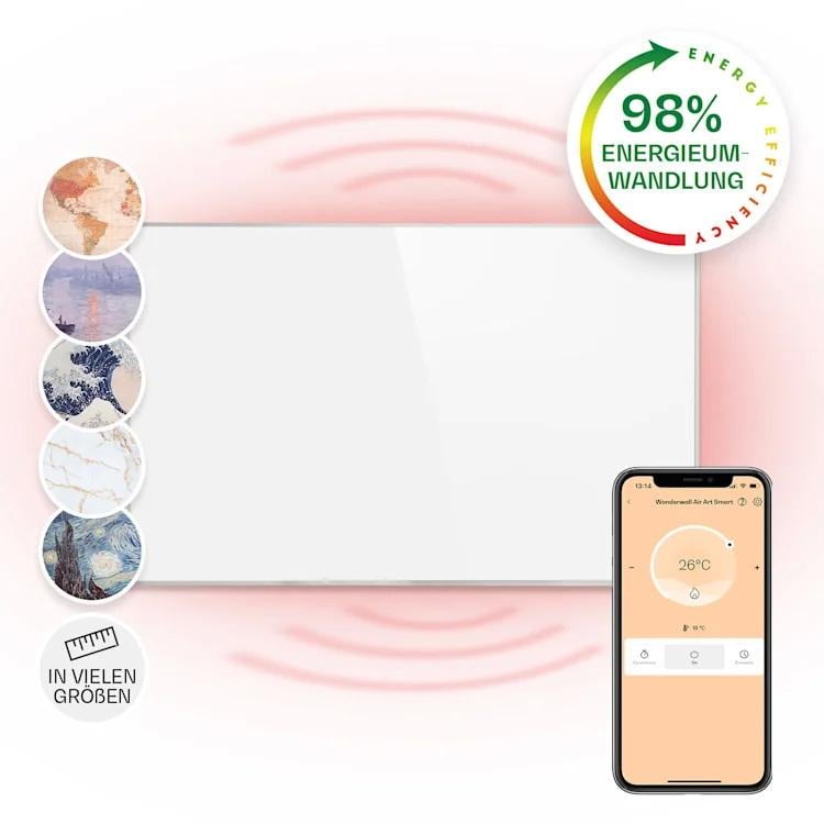 Инфракрасный обогреватель KLARSTEIN Wonderwall Smart 600 (10032782) - фото 5 Инфракрасный обогреватель KLARSTEIN Wonderwall Smart 600 (10032782) - фото 5