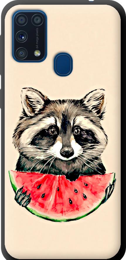 Чехол на Samsung Galaxy M31 M315F Енотик с арбузом (4605b-1907-42517)