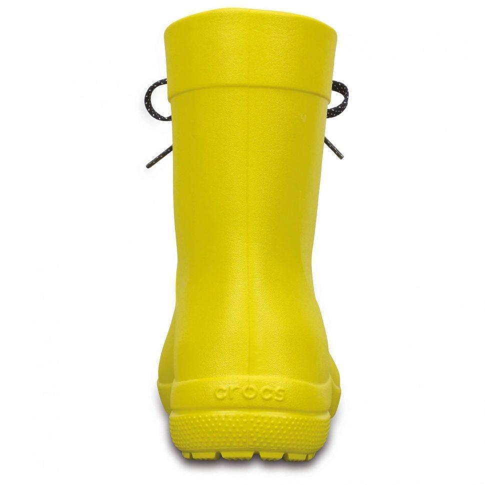 Чоботи жіночі гумові Crocs Freesail Shorty Rain Boot Lemon р. 34-35 Лимонний (12210) - фото 4