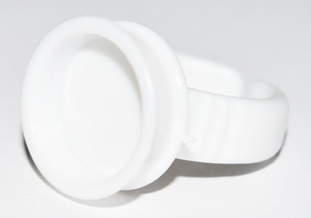 Колпачок-кольцо на палец для тату краски Белый