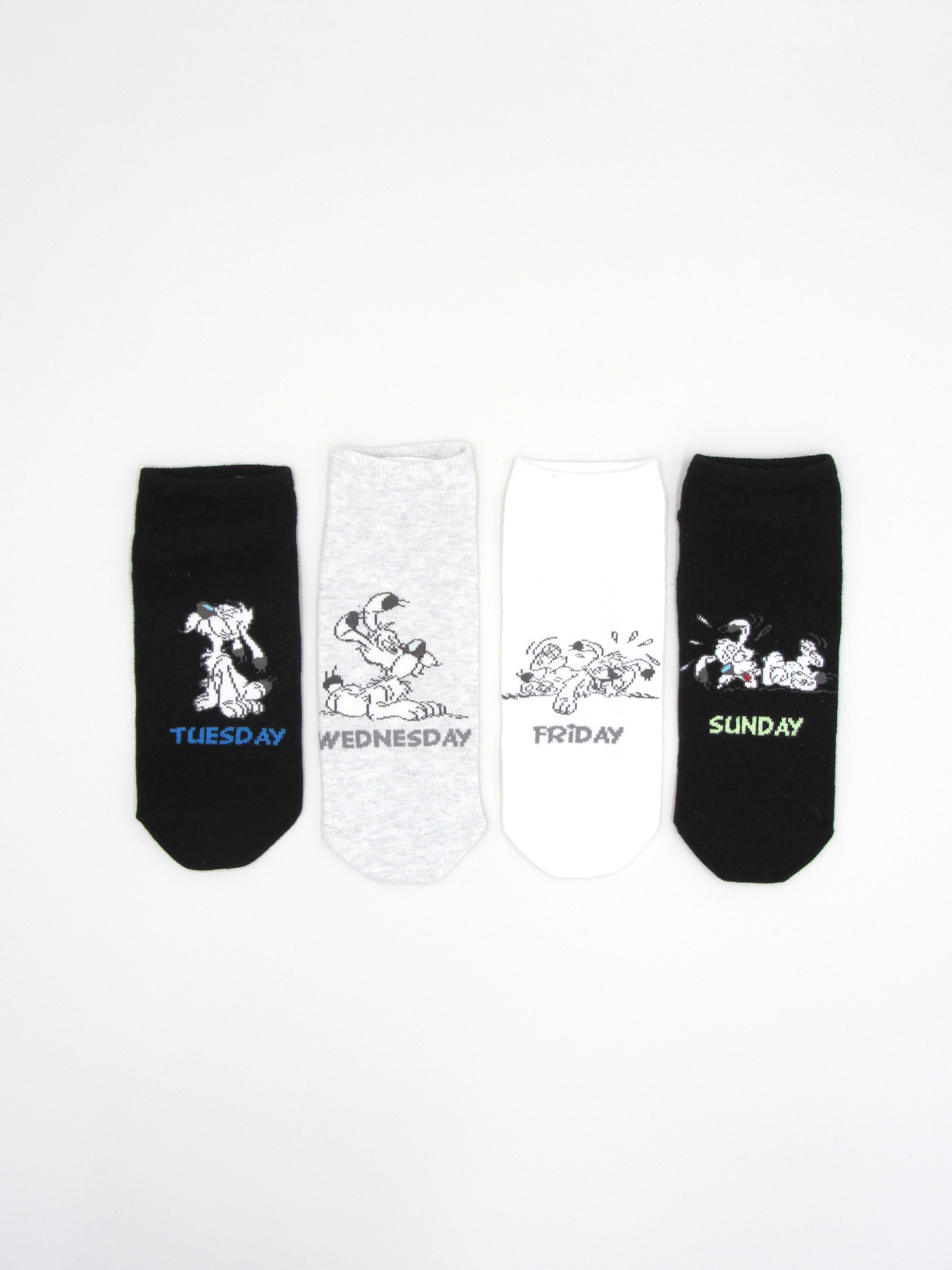 Шкарпетки C&A р. 35-38 4 пари Чорний/Сірий/Білий (14220904)