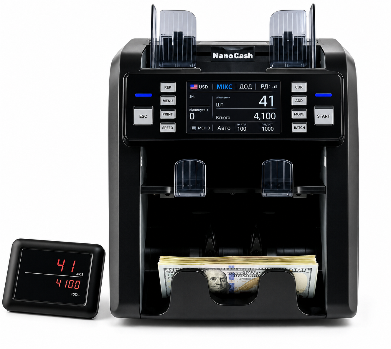 Сортировщик банкнот NanoCash 952A с 2 CIS UV/MG/IR и автовалютой
