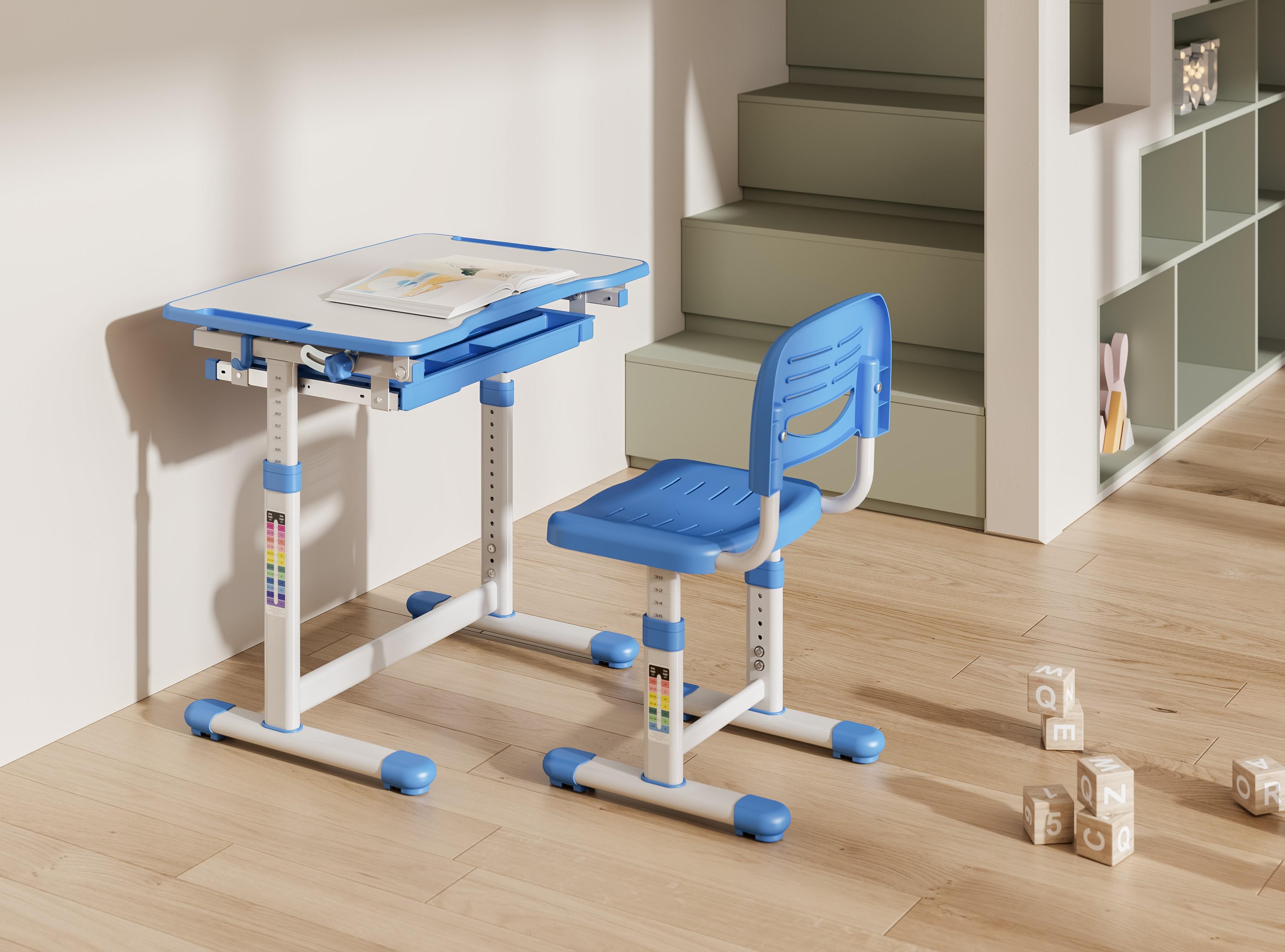 Парта-трансформер SECTOR Афіна зі стільцем Blue (28948071) - фото 6