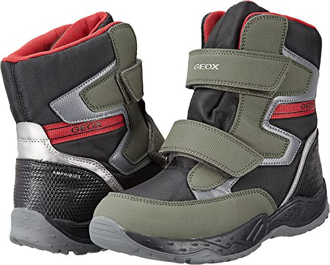 Ботинки зимние Geox Sentiero р. EUR 30 Dark Green/Red (10791952)
