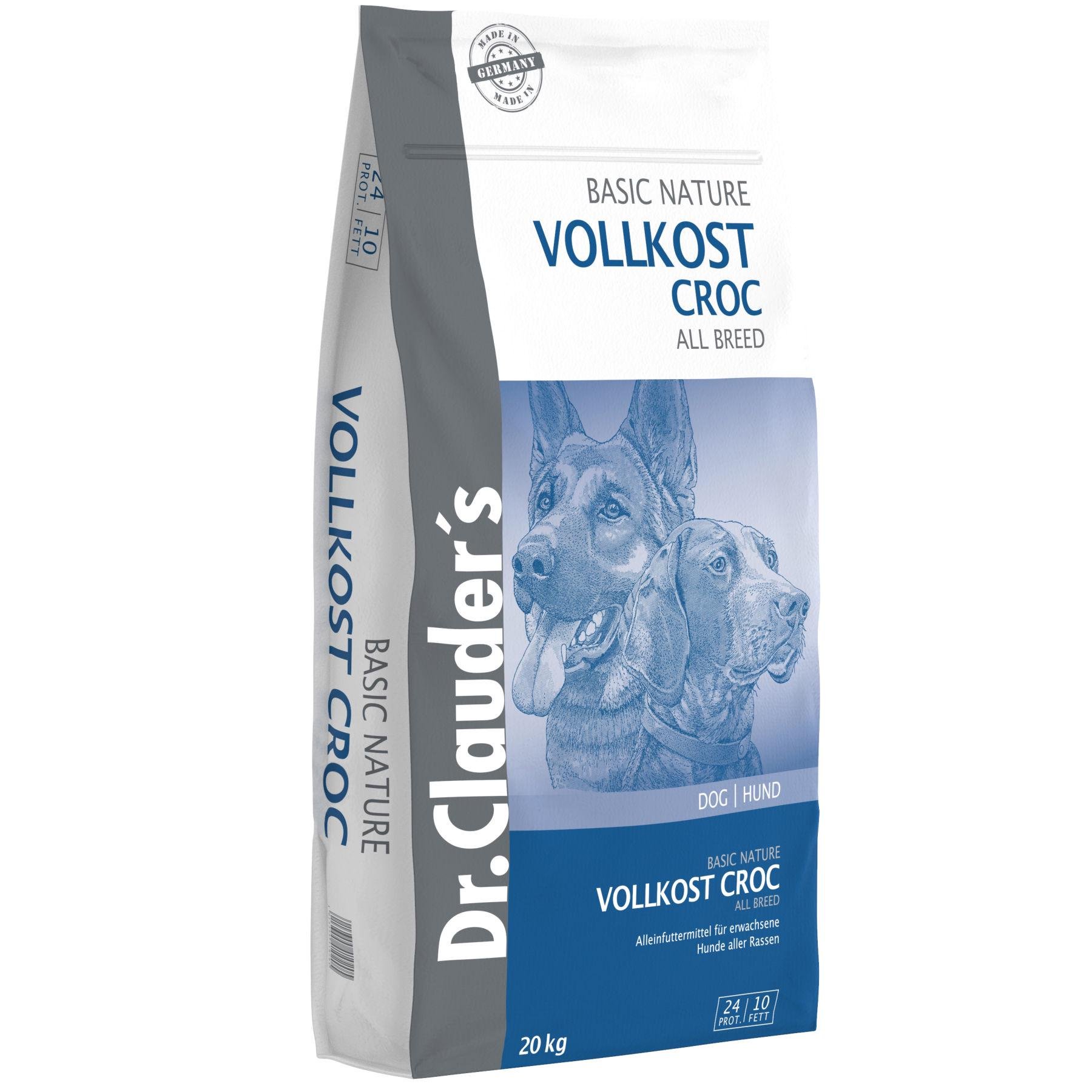 Корм сухой для собак Dr.Clauder's Basic Nature Vollkost Croc 20 кг (12665004)
