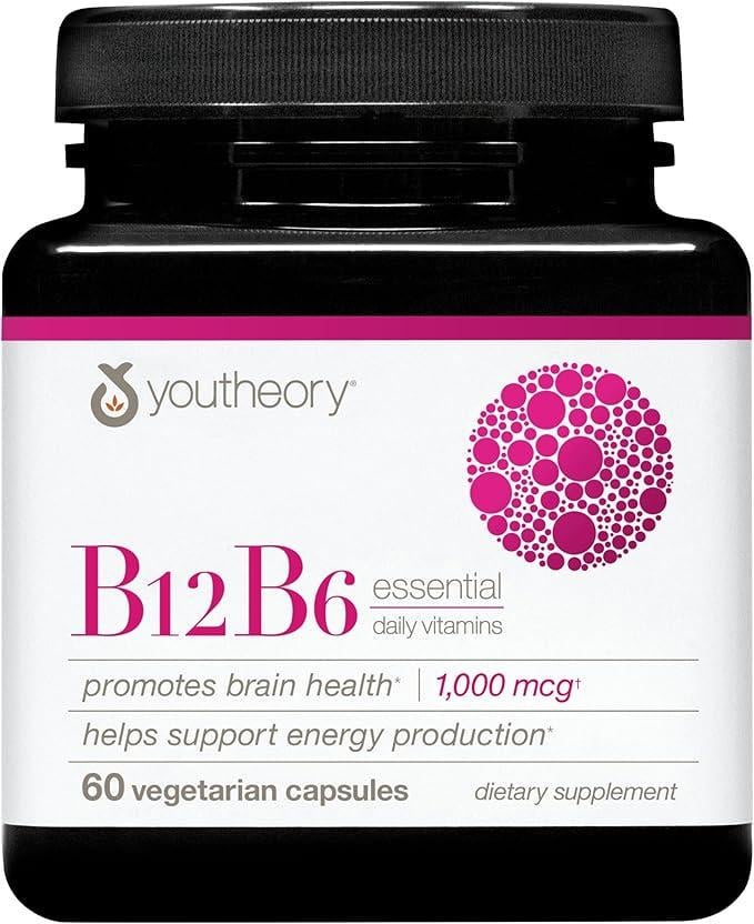 Витамины Youtheory B12+B6 Essential 60 капсул (2491172041)