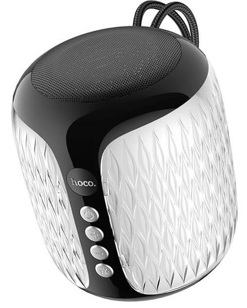 Колонка портативна Hoco DS13 Bluetooth з LED підсвічуванням 500 мАг Чорна (2b646582)