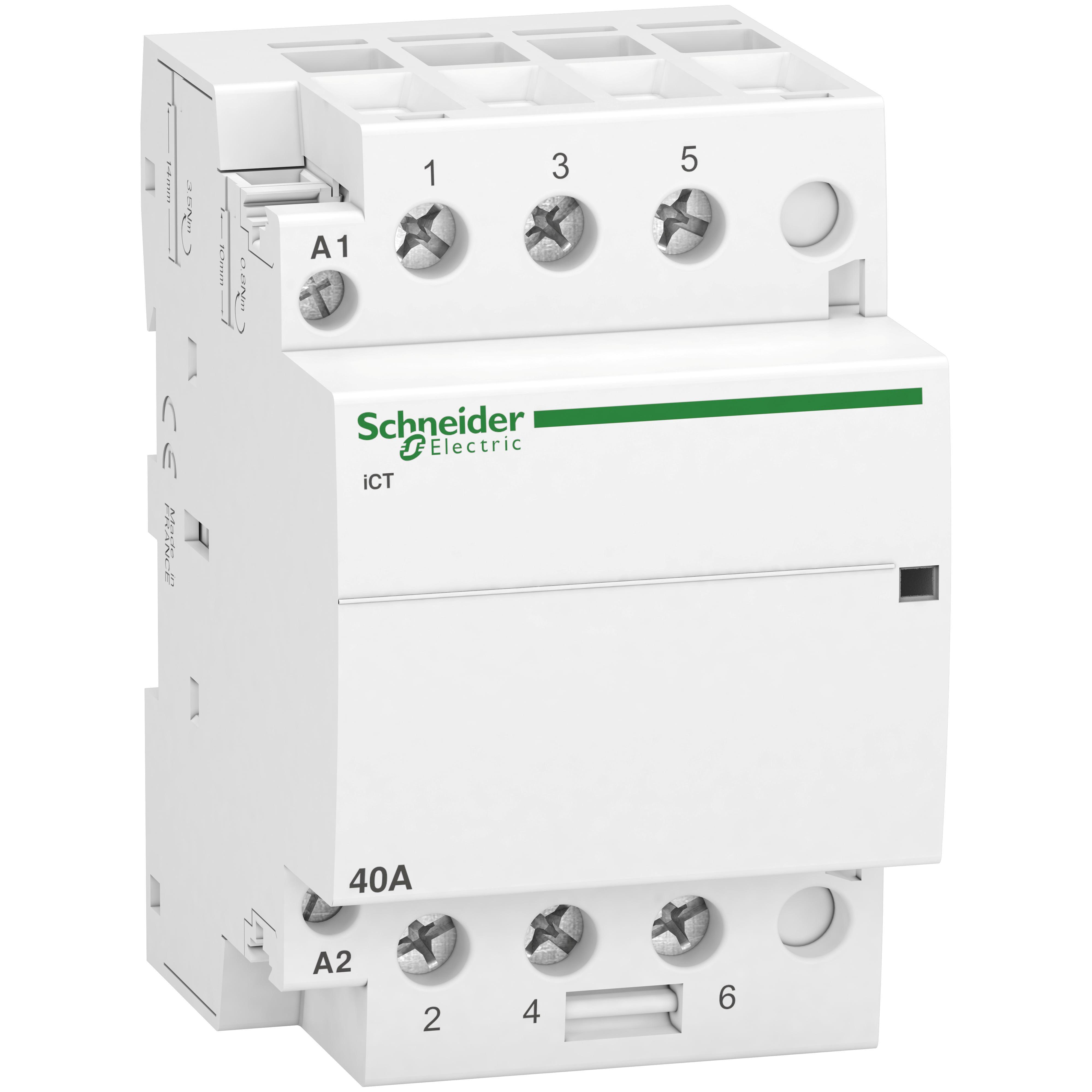 Контактор модульний Schneider Electric 40A 3НВ 220/240 В 50 гц (A9C20843)