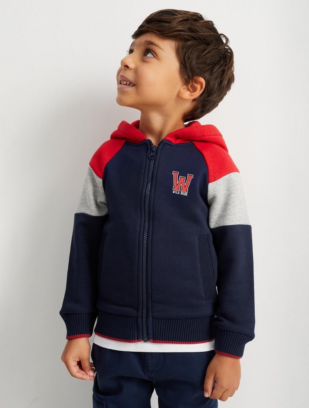 Толстовка дитяча тепла з капюшоном для хлопчика C&A 134 см Темно-синій (26030630H) Толстовка дитяча тепла з капюшоном для хлопчика C&A 134 см Темно-синій (26030630H)