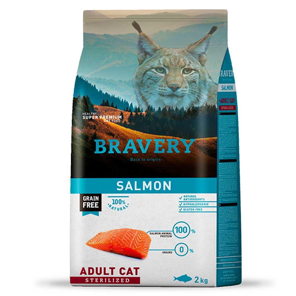 Корм сухий для стерилізованих котів BRAVERY Salmon Cat Sterilized 2 кг