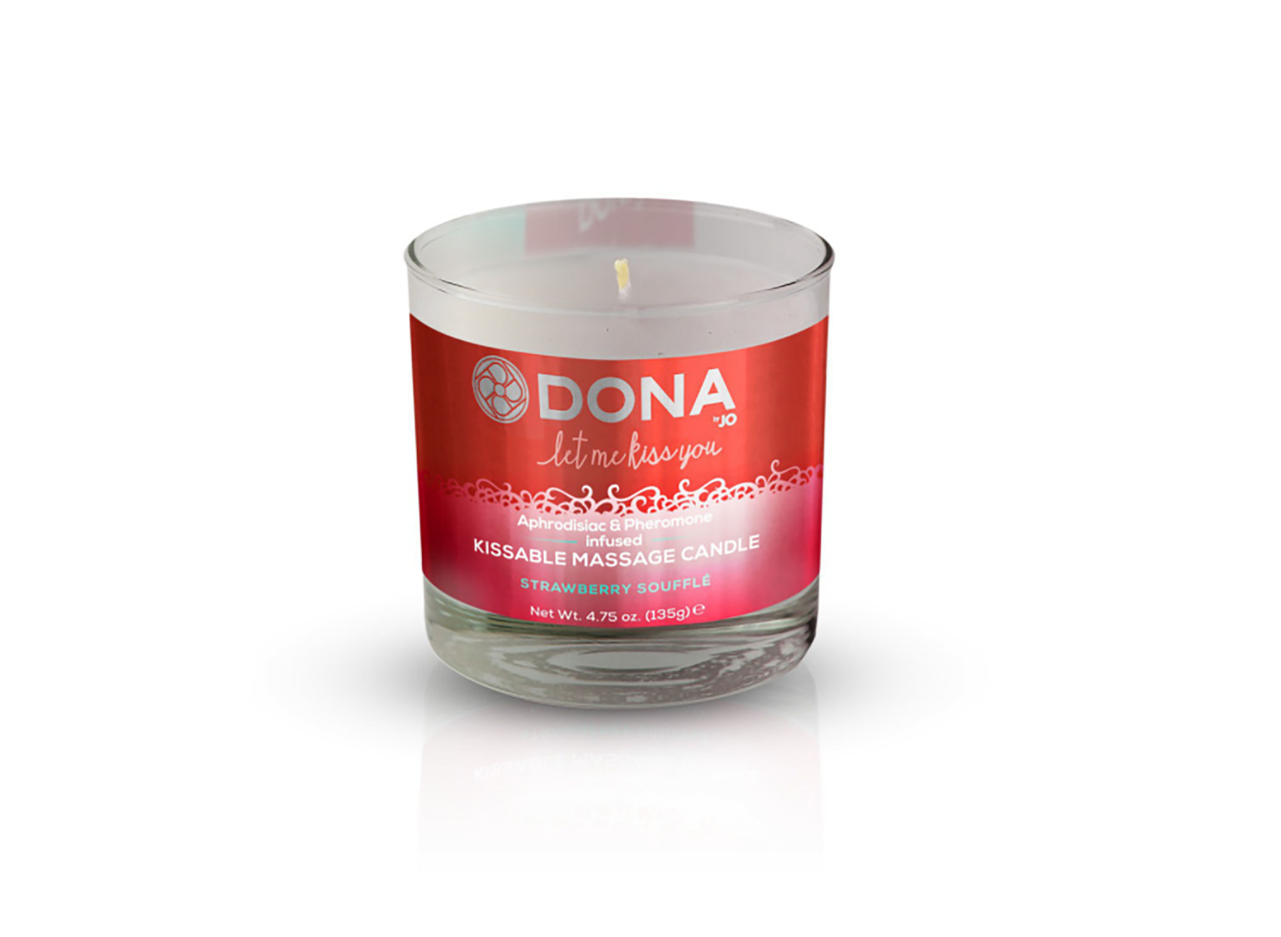 Масажна свічка Dona Kissable Massage Candle Strawberry Souffle 125 мл (SO1540)
