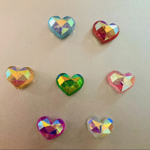 Набір міні-магнітів Сяючі Серця 7 шт. (22995)