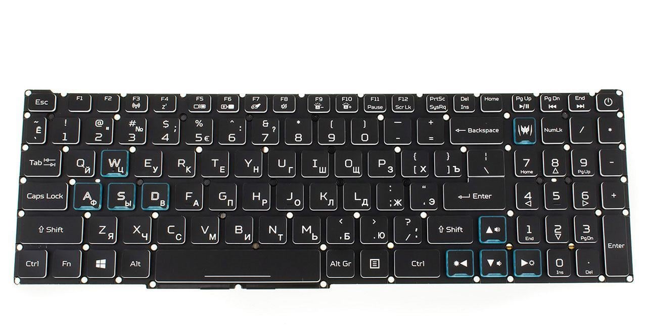 Клавіатура для ноутбука Acer Nitro AN515-55 з підсвічуванням клавіш (NK.I1513.173)