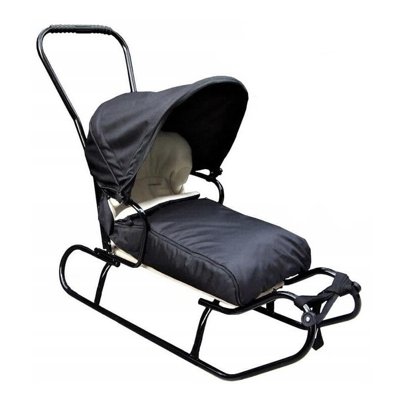 Санки 5в1 спинка/ручка/козырек/спальник Черный (2371522929_kala_2) Санки 5в1 спинка/ручка/козырек/спальник Черный (2371522929_kala_2)