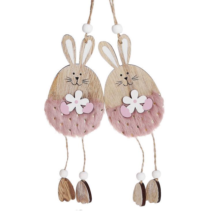 Подвеска декоративная Деко Кролики 2 шт. (6613)