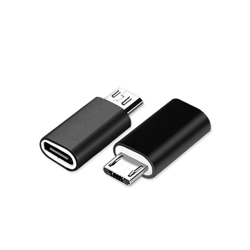 Адаптер - переходник Type-C - micro USB GT Black (61581884324) - фото 2