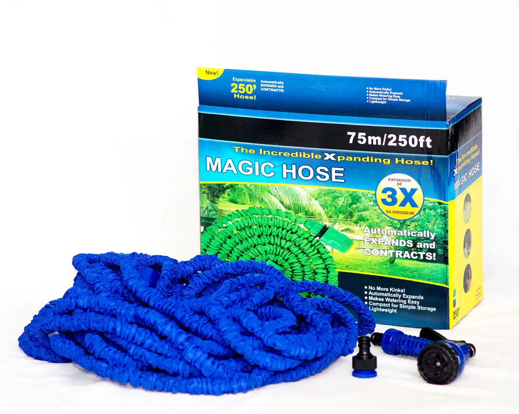 Шланг для поливу з розпилювачем що розтягується MAGIC HOSE V-HOSE PRO 75 м/250ft Синій (2873) - фото 2 Шланг для поливу з розпилювачем що розтягується MAGIC HOSE V-HOSE PRO 75 м/250ft Синій (2873) - фото 2
